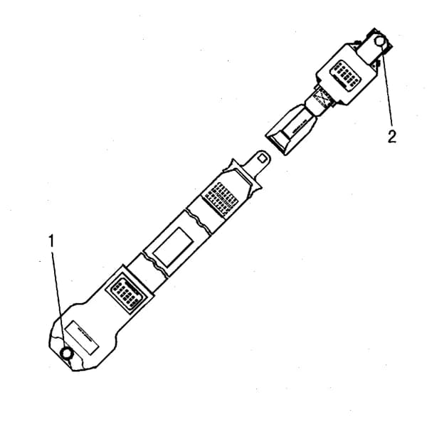 Ansamblu centura siguranta scaun Caterpillar 109-1656