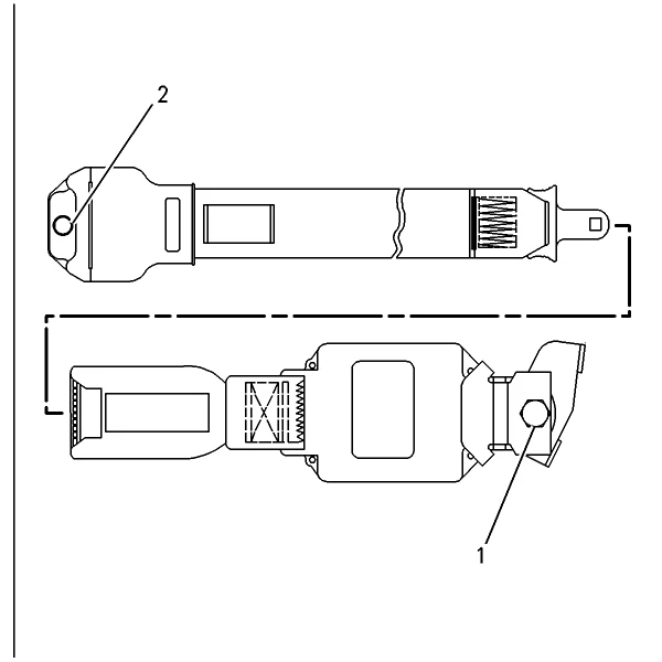 Centura de siguranta retractabila Caterpillar 128-2757