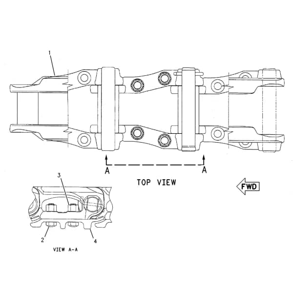 Ansamblu senila Caterpillar 155-6844