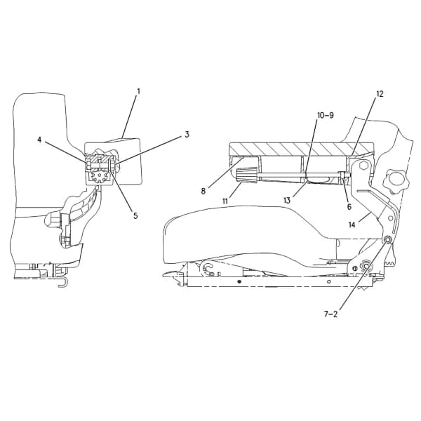 Ansamblu suport brat stang Caterpillar 178-7906