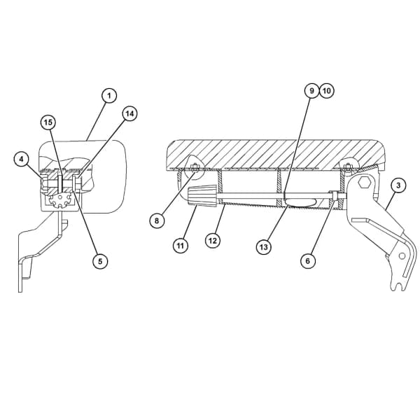 Ansamblu suport brat Caterpillar 188-9820