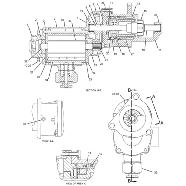 Electromotor pornire aer Caterpillar 20R-6876