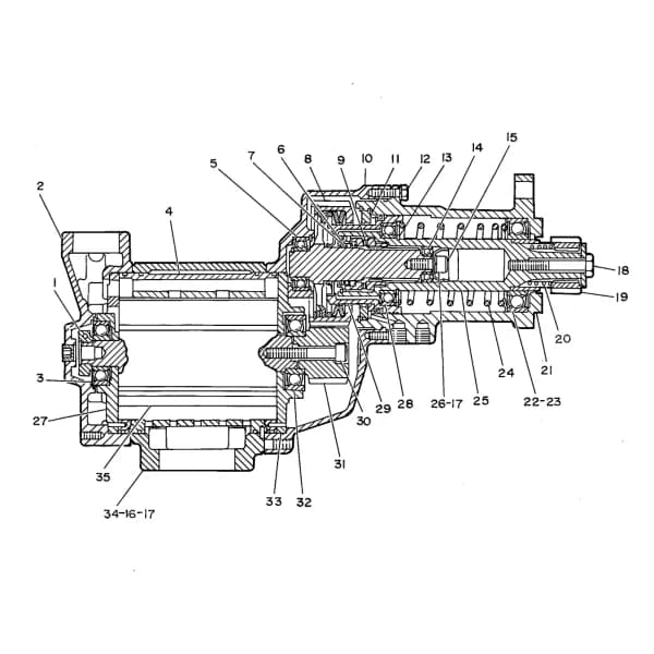 Motor rotire Caterpillar 20R-6879