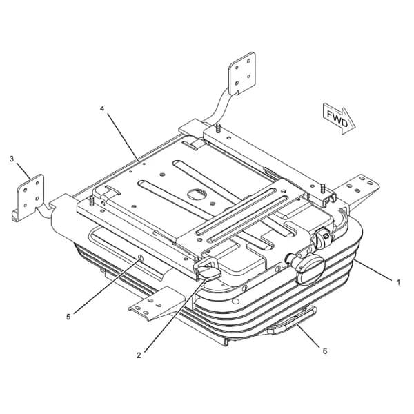 Ansamblu suspensie scaun Caterpillar 229-9077