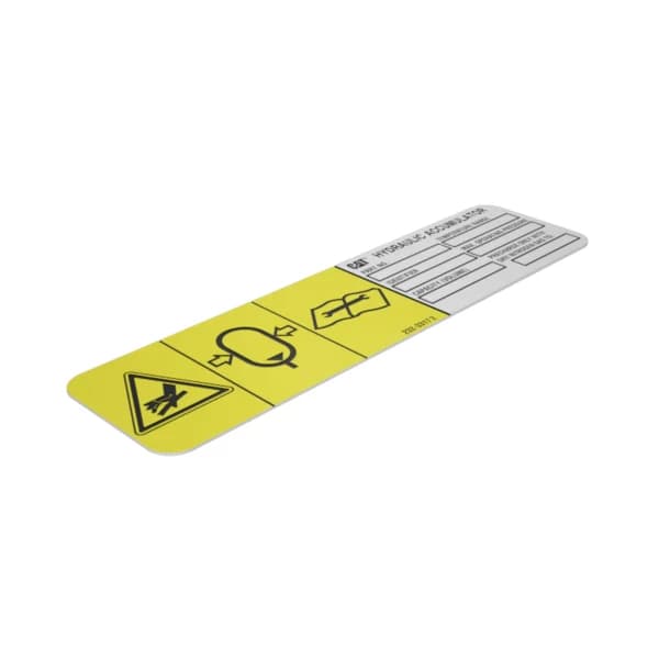 Film avertizare acumulator hidraulic Caterpillar 232-3317