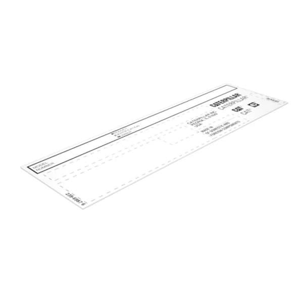 Placa identificare Caterpillar 239-6987