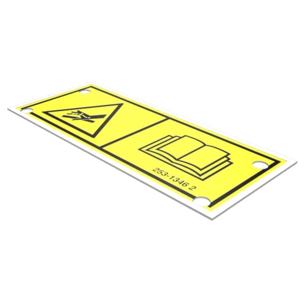 Placa avertizare inalta presiune Caterpillar 253-1346