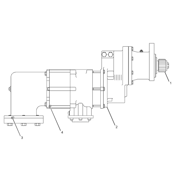 Motor pneumatic pornire Caterpillar 254-7002