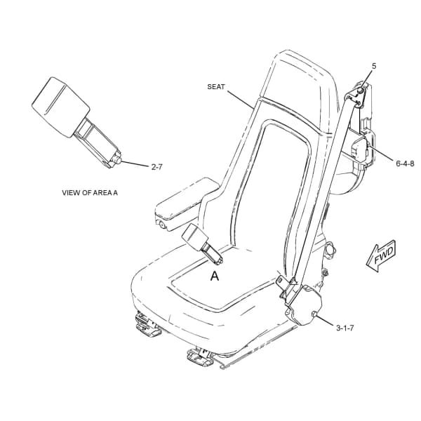 Centura de siguranta scaun Caterpillar 280-8111