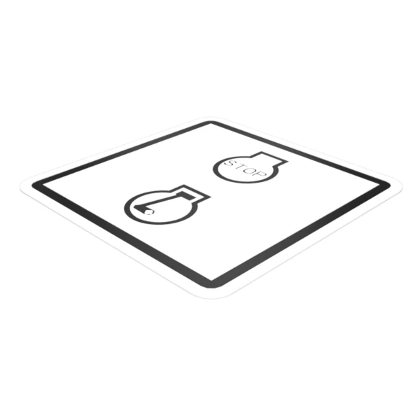 Autocolant instructiuni oprire motor Caterpillar 281-7268
