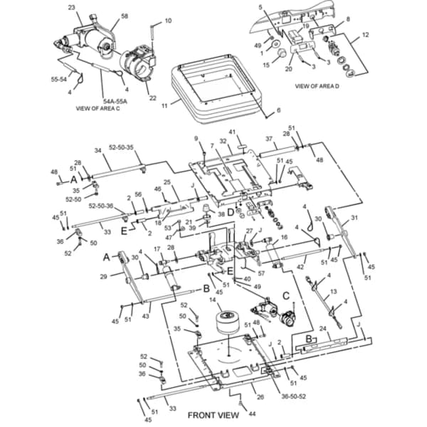 Ansamblu suspensie scaun Caterpillar 291-7971