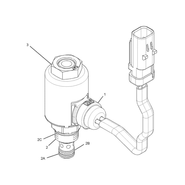 Electrovalva solenoid Caterpillar 300-3555