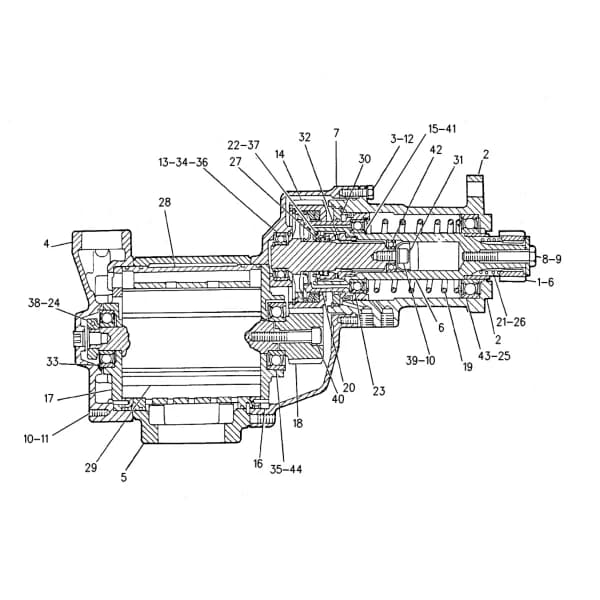 Electromotor pornire cu aer comprimat Caterpillar 311-8105