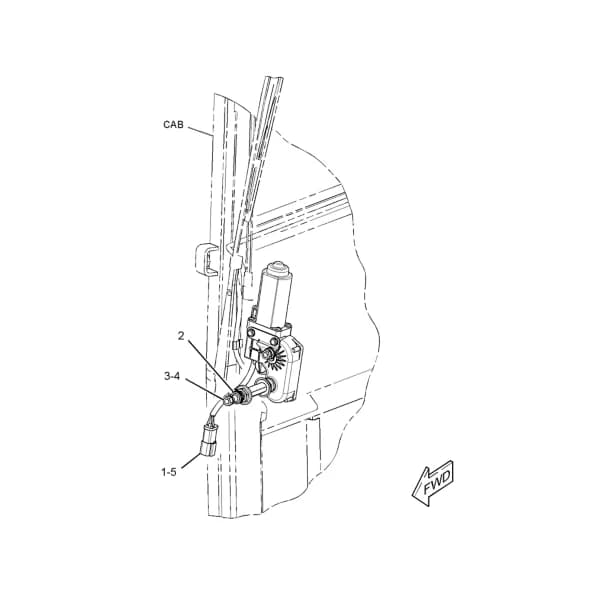 Ansamblu motor stergatoare Caterpillar 330-5032