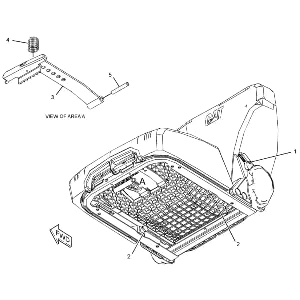 Kit scaun operator spatar mic Caterpillar 333-4172