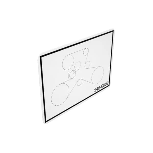 Eticheta informare traseu curele Caterpillar 348-5002