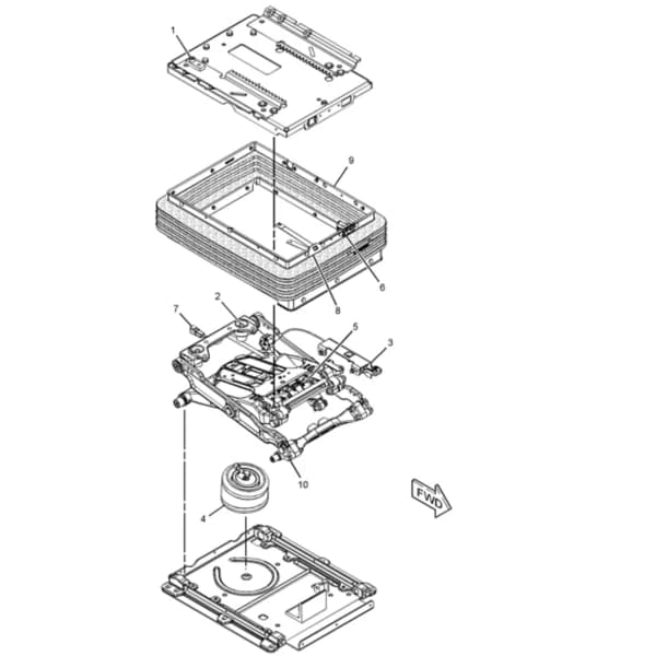 Ansamblu suspensie scaun Caterpillar 355-6681