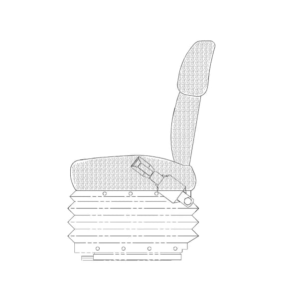 Husa scaun operator suspensie Caterpillar 370-2752