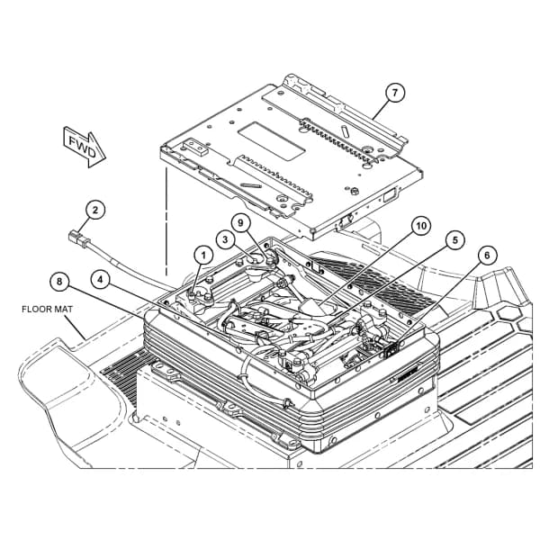 Ansamblu suspensie scaun Caterpillar 373-8745