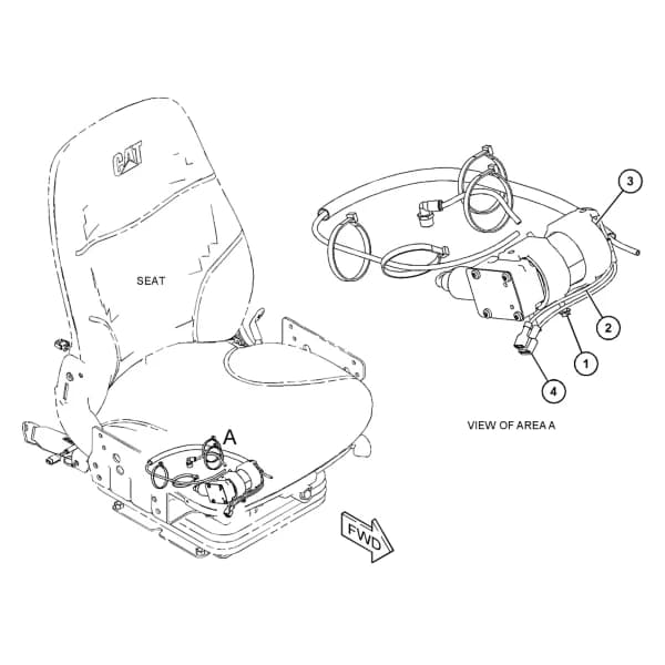 Kit compresor scaun suspensie Caterpillar 397-6415