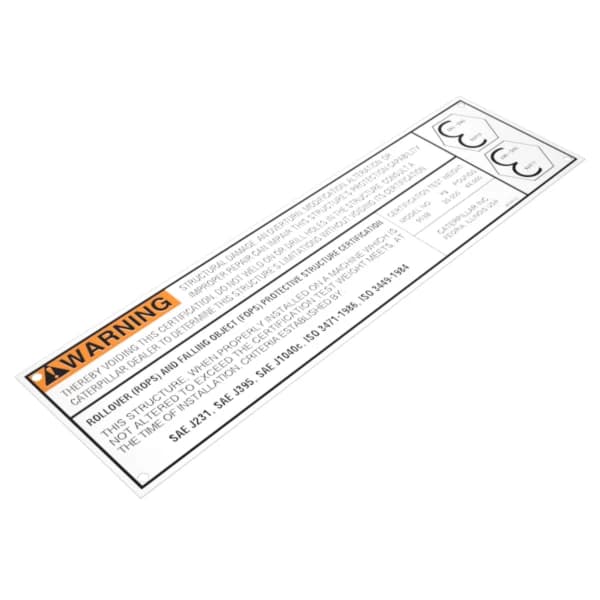 Placa ROPS/F Caterpillar 3E-3074