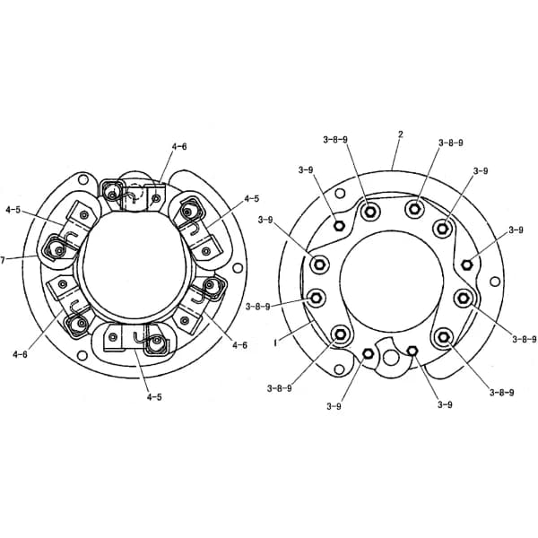 Ansamblu placa perii Caterpillar 3T-9525