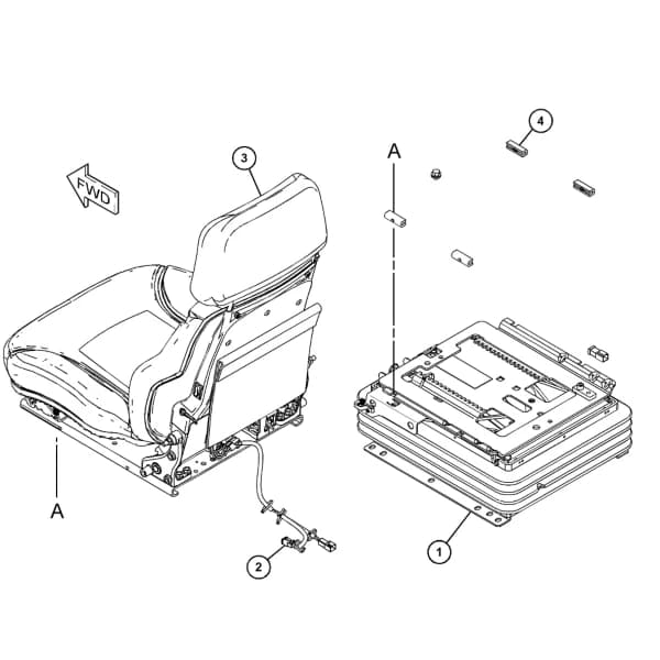 Scaun suspensie de lux Caterpillar 421-1287
