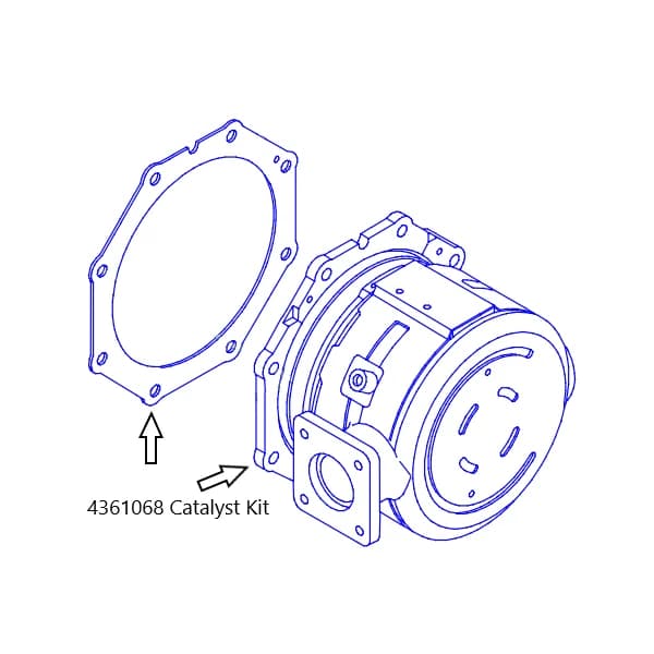 Kit catalizator Caterpillar 436-1068