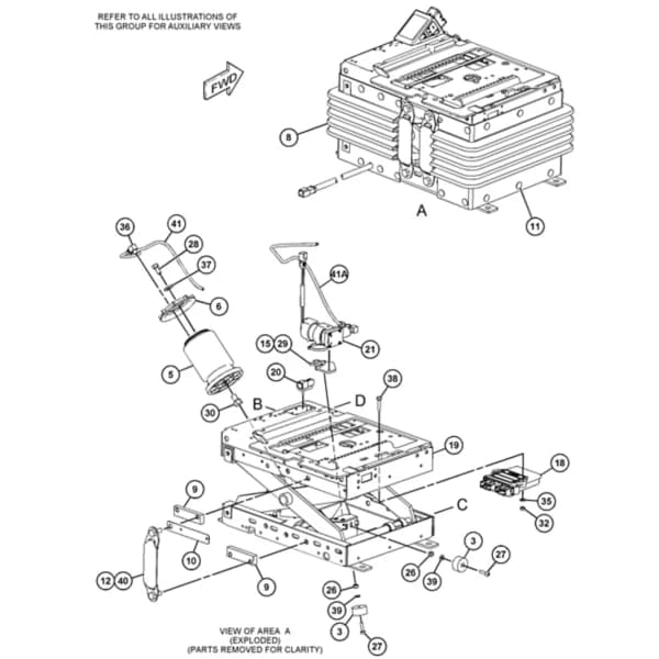 Ansamblu suspensie scaun Caterpillar 451-5455