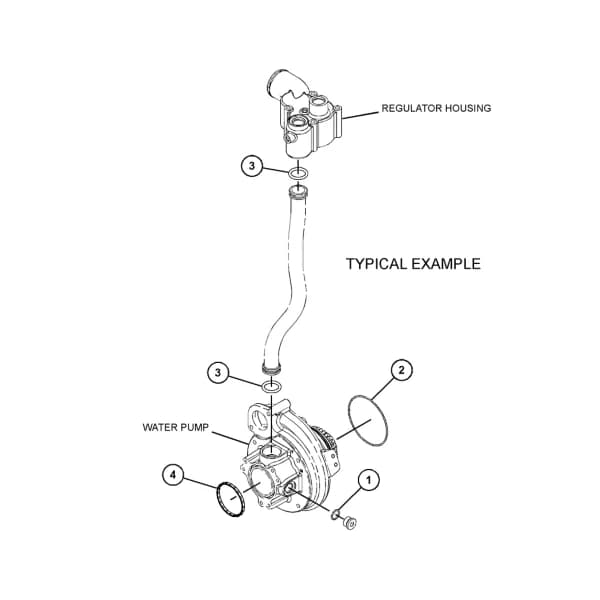 Kit instalare pompa apa Caterpillar 455-1833
