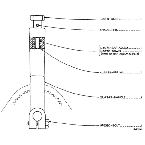 Maneta control regulator Caterpillar 4L-7604