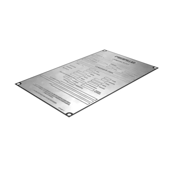 Placa informativa generator Caterpillar 4P-6410