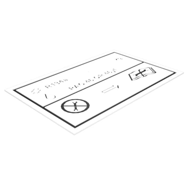 Placa instructiuni aer conditionat Caterpillar 580-1783