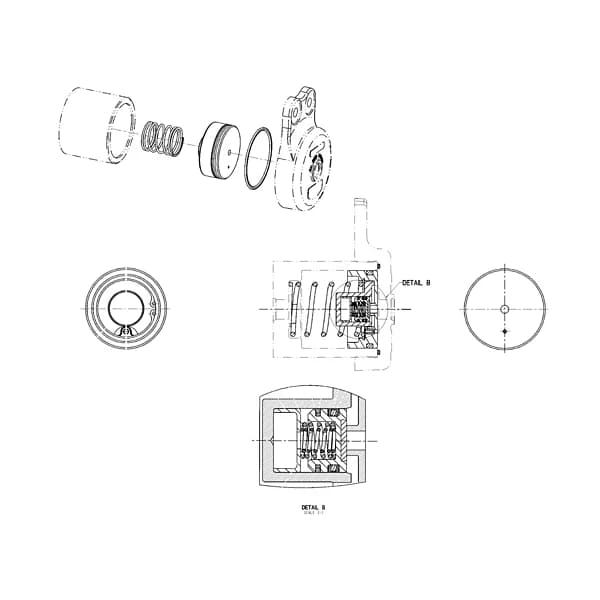 Kit piston regulator franare Caterpillar 593-9647