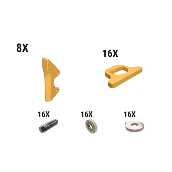 Kit protectie sidebar pin-on 35mm Caterpillar 597-7406 (set 8 bucati)