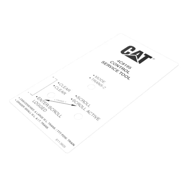 Film identificare instrument service Caterpillar 611-3605