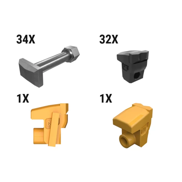 Kit dinti scarificator rezistent la piatra Caterpillar 627-9594
