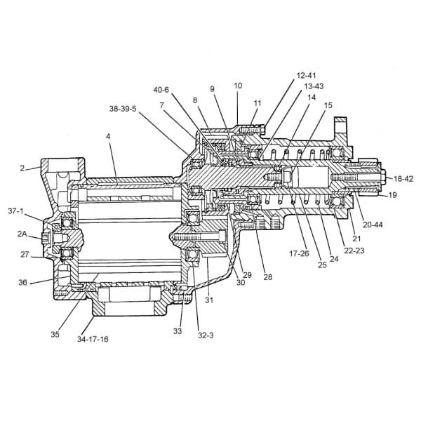 Electromotor pornire aer comprimat Caterpillar 7C-3372