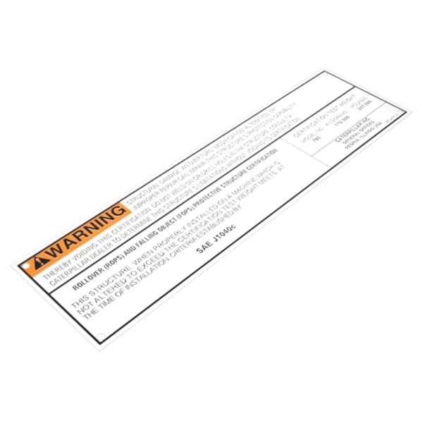 Placa Caterpillar 8T-2337