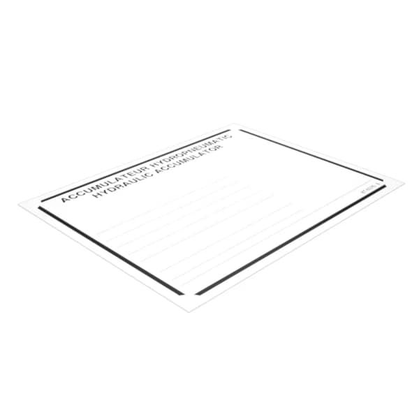 Placa instructiuni hidraulice Caterpillar 8T-6376