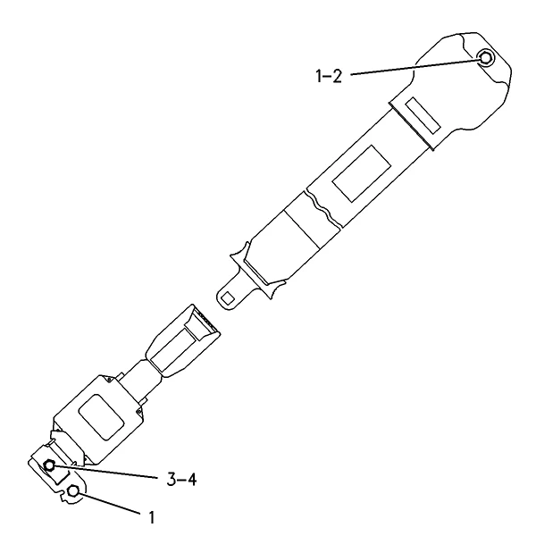 Curea scaun Caterpillar 8Y-6811