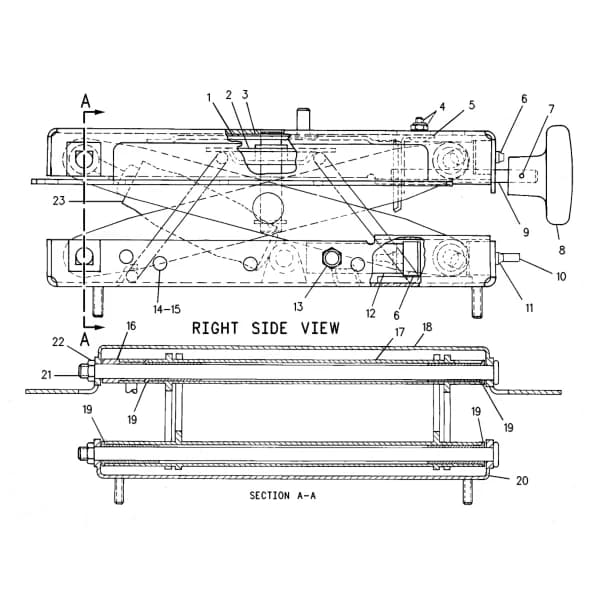 Suspensie scaun Caterpillar 9C-7161