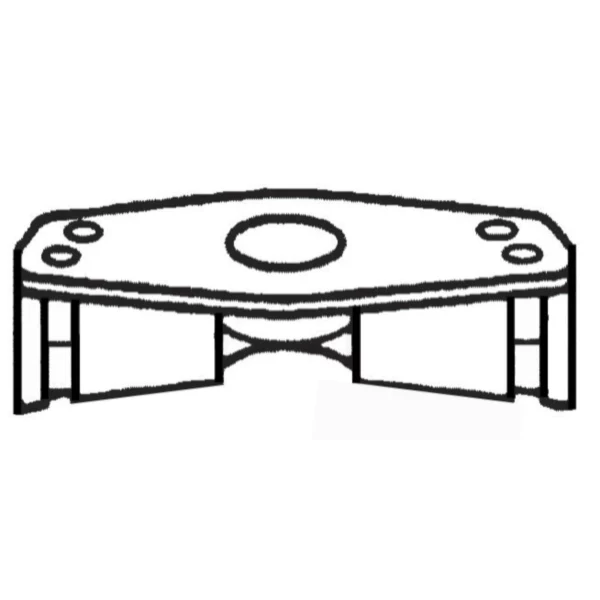 Flansa SAE cod 61 cu bolturi pentru protectie Caterpillar 9U-7155