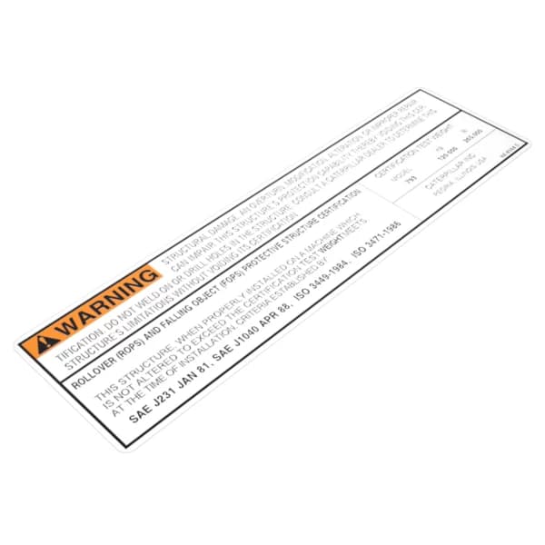 Placa Caterpillar 9X-8368